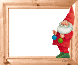 cadre Nol en bois naturel dcor de pre nol