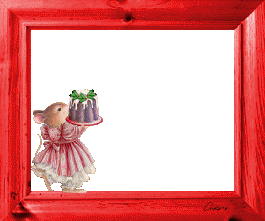 Nol cadre dcor souris et pudding