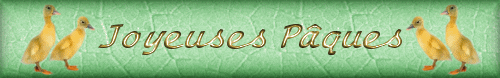 bordure anime Pques: canards " joyeuses Pques "