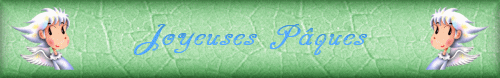 bordure anime Pques: ange " joyeuses Pques "