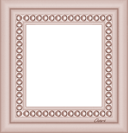 cadre bordure perle de bois