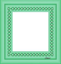 cadre bordure perle de bois
