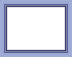 cadre rayures bleu/blanc