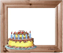 cadre dcoration gteau d'anniversaire