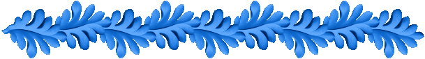 bordure feuille de chne bleu