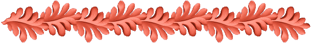 bordure feuille de chne orange