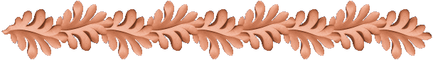 bordure feuille de chne marron glac