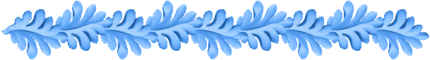 bordure feuille de chne bleu