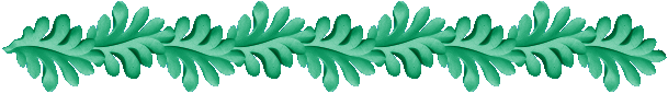 bordure feuille de chne vert menthe