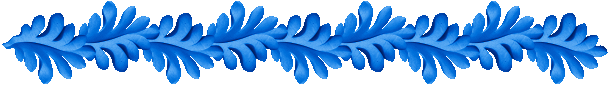 bordure feuille de chne bleu roi