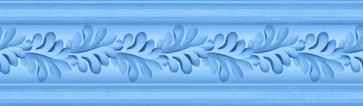 baguette d'encadrement feuilles bleu pale