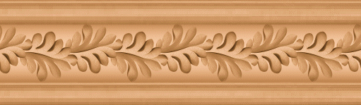 baguette d'encadrement feuilles chne