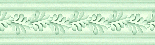 baguette d'encadrement feuilles vert layette