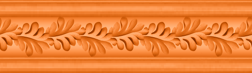 baguette d'encadrement feuilles orange