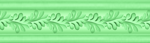 baguette d'encadrement feuilles vert clair