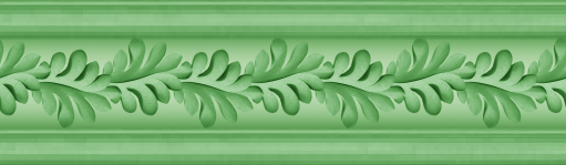 baguette d'encadrement feuilles vert mousse