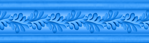 baguette d'encadrement feuilles bleu clair