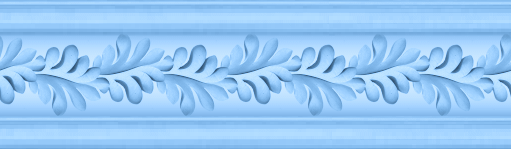 baguette d'encadrement feuilles bleu pass