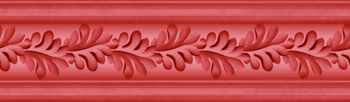 baguette d'encadrement feuilles rouge grenat