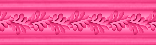 baguette d'encadrement feuilles rose intense