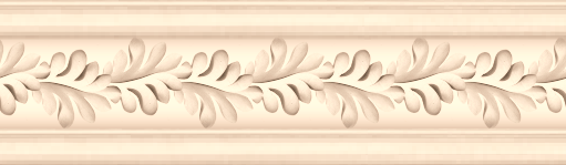 baguette d'encadrement feuilles blanc cass