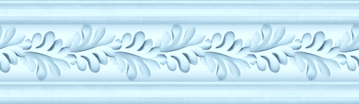 baguette d'encadrement feuilles bleu layette