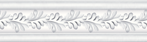 baguette d'encadrement feuilles blanc