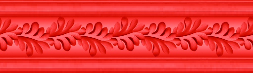 baguette d'encadrement feuilles rouge carlate