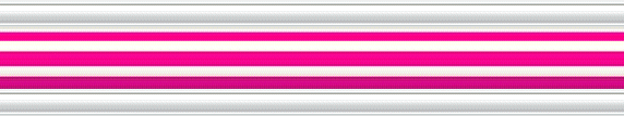 baguette encadrement raye blanc rose fushia