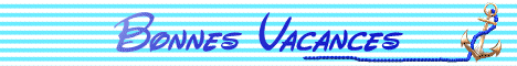 bannire anime: bonnes vacances